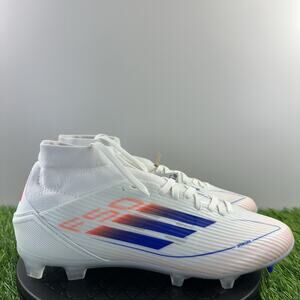 adidas White and Blue soccer cleats